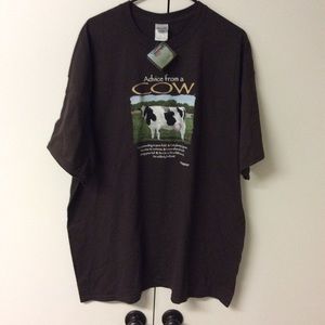 Advice From A Cow T-Shirt NWT